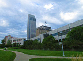 Omaha buildings including FNB)