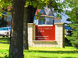 Columbus Park sign